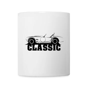 Classic Cobra Car Retro Vintage Oldschool Logo - Mug blanc - blanc - Devant
