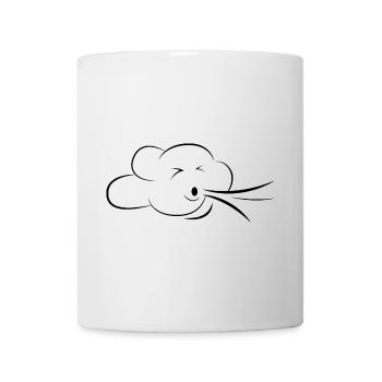 Wolke breath Atmung relax cloud Meditation icon - Tasse - Weiß - Vorne