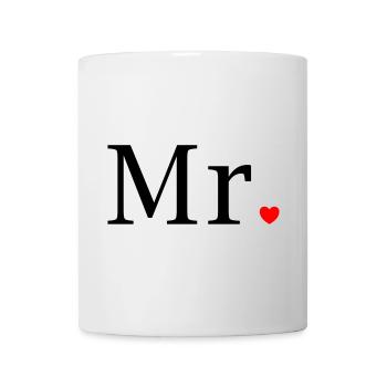 Monsieur T-shirt Cadeau de mariage Mari La marier - Mug blanc - blanc - Devant
