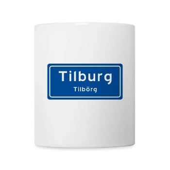 Tilburg Ortsschild - Tasse - Weiß - Vorne