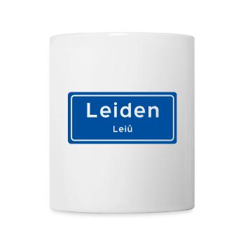 Leiden Ortsschild - Tasse - Weiß - Vorne