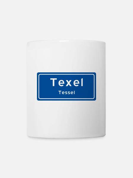 Plaque signalétique Texel - Mug blanc - blanc
