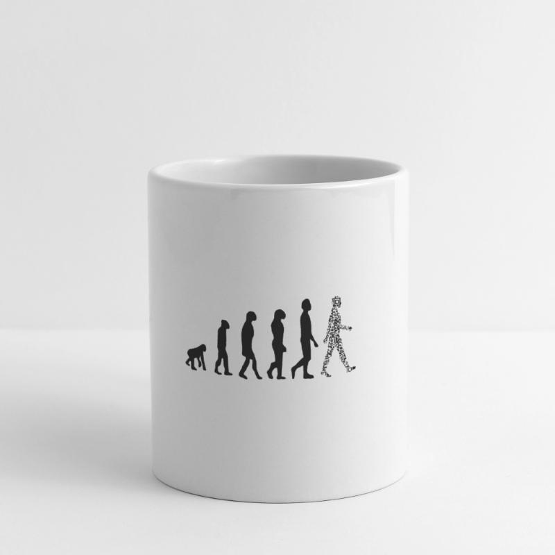 Evolution QR code - Humour pass sanitaire Mug blanc