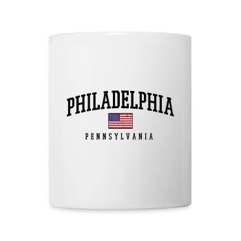 Drapeau vintage de Philadelphie, Pennsylvanie - Mug blanc - blanc - Devant