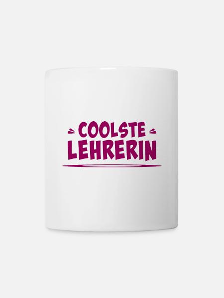 coolste lehrerin - Tasse - Weiß
