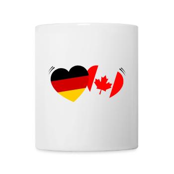 Amour germano-canadien - Mug blanc - blanc - Devant