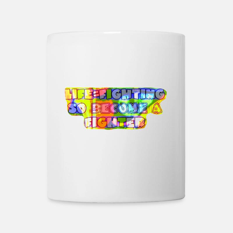 Liftening Theme Inspirierende Typografie - Tasse - Weiß