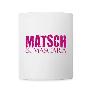 Muddy run shirt mud Matsch Laufshirt Team Mascara - Tasse - Weiß - Vorne