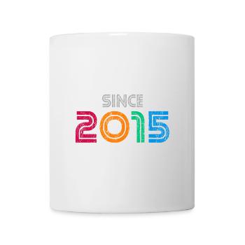 Since 2015 | Retro Colorful Birthday Year - Mug - white - Front