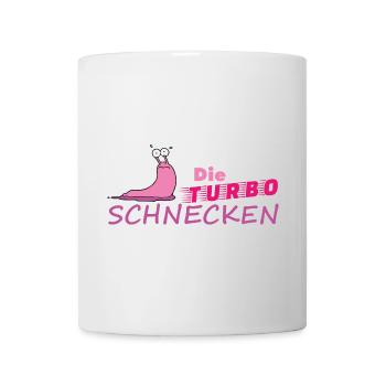Muddy run shirt mud Matsch Laufshirt Team Schnecke - Tasse - Weiß - Vorne