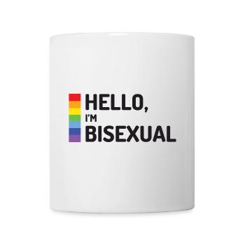 Hallo, ich bin bisexuell - Tasse - Weiß - Vorne