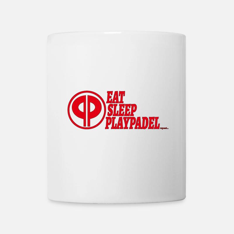 Eat Sleep Play Padel Logo - Mug - white
