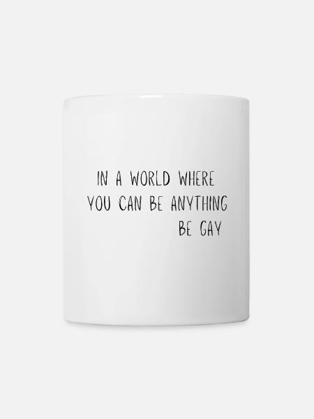 Funny design for gay rights - Mug - white