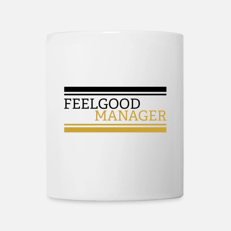 Feelgood manager Design black - Tasse - Weiß