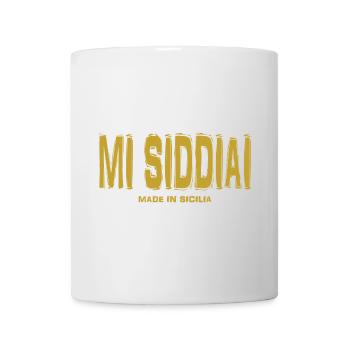 t-shirt Sicile t-shirt mi siddiai siciliano - Mug blanc - blanc - Devant
