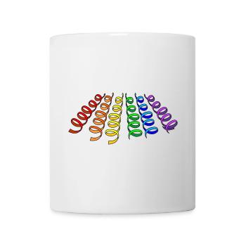 Girlanden Regenbogen - Tasse - Weiß - Vorne