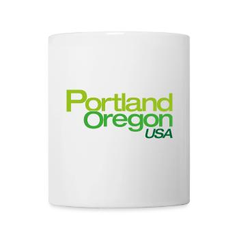 Portland Gradient City Logo - Mug - white - Front