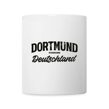 Dortmund Deutschland Vintage Schriftzug - Tasse - Weiß - Vorne