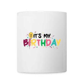 Birthday Burst: Colorful Lettering - Mug - white - Front