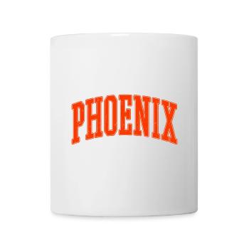 Phoenix Bogen-Schrift Shirt – USA Stadt - Tasse - Weiß - Vorne