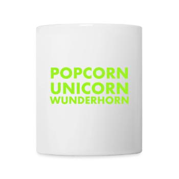 Popcorn Unicorn Wunderhorn - Tasse - Weiß - Vorne