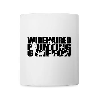 GRIFFON POINTU À POIL DUR Chiens de chasse Wilsigns - Mug blanc - blanc - Devant