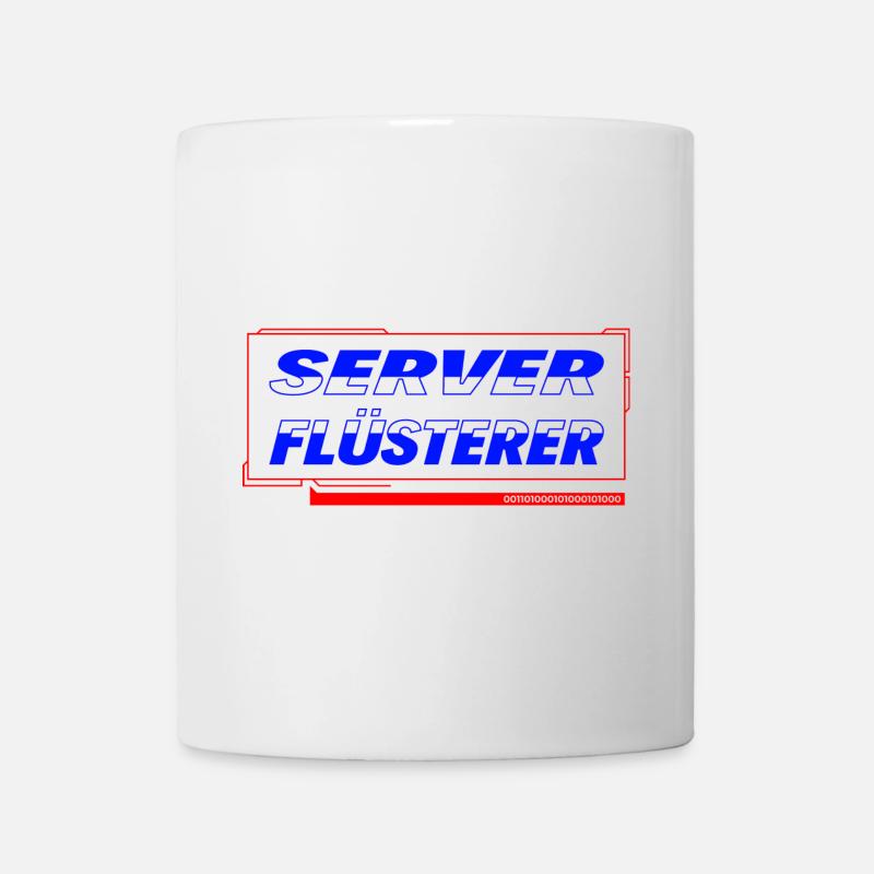 Chuchoteur de serveur - Mug blanc - blanc