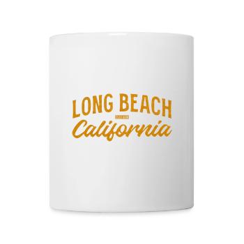 Long Beach California Retro Logo - Tasse - Weiß - Vorne