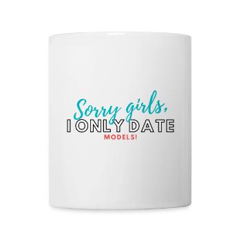 Sorry Girls, Models – Farbexplosion - Tasse - Weiß - Vorne