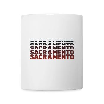 Sacramento Gradient Schriftzug Mehrfach - Tasse - Weiß - Vorne