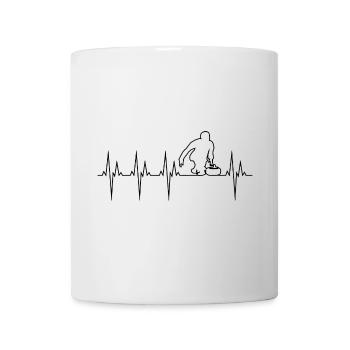 Curling électrocardiogramme ECG - Mug blanc - blanc - Devant