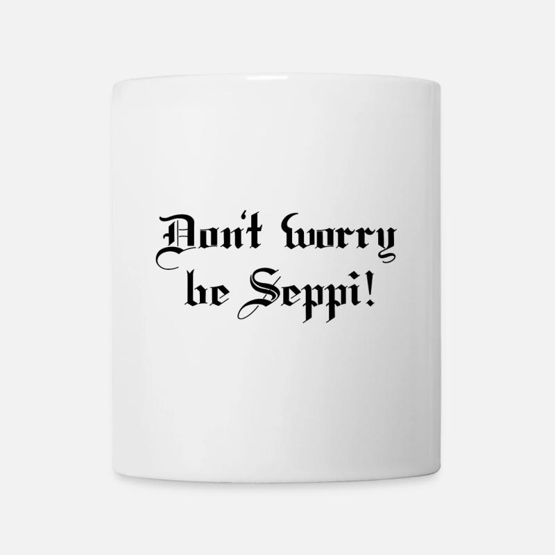 Glücklicher Seppi - Tasse - Weiß