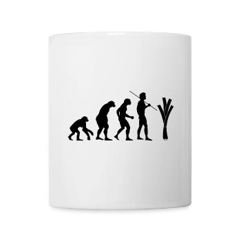 Evolution des Lauchs - Tasse - Weiß - Vorne