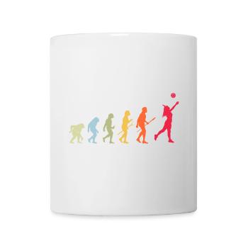 Volleyball Evolution - Tasse - Weiß - Vorne