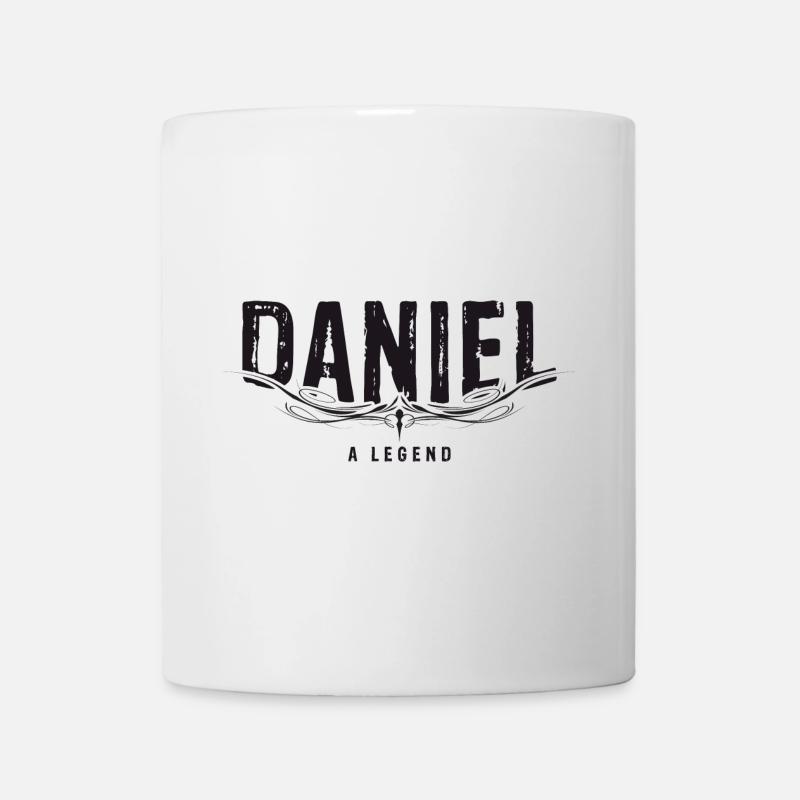 DANIEL A LEGEND decorated - Mug - white
