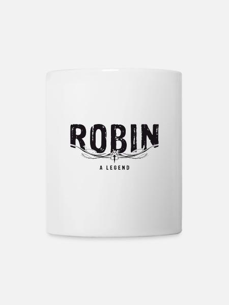 ROBIN A LEGEND verziert - Tasse - Weiß