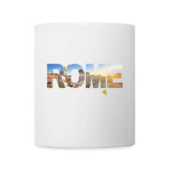 Œuvres d’art Sunburst de la Skyline de Rome en Italie - Mug blanc - blanc - Devant