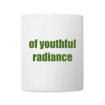 of youthful radiance - Mug - white - Front