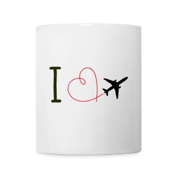 i love flying - Mug - white - Front