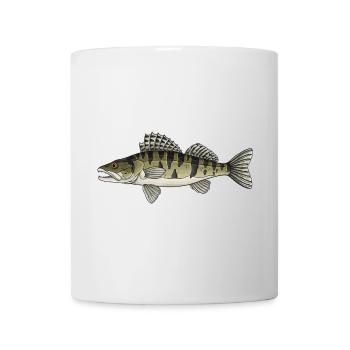 Zander Predator-Fisch-Design für Angler - Tasse - Weiß - Vorne
