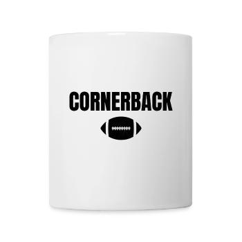 Conception de football des cornerbacks pour les fans de sport - Mug blanc - blanc - Devant