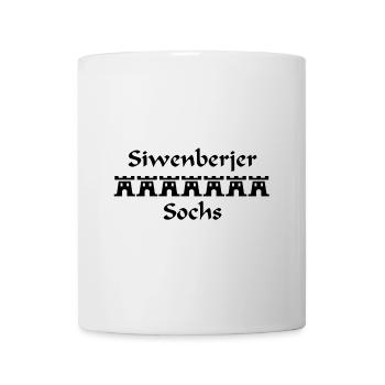 Siebenbürger Sachs Herren Design mit 7 Burgen - Tasse - Weiß - Vorne