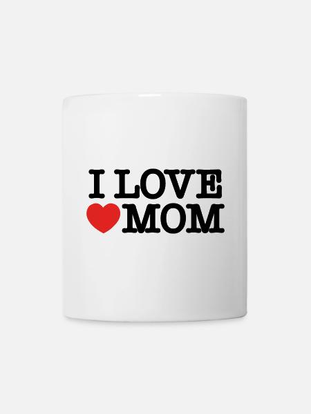 Ich liebe Mama - Tasse - Weiß