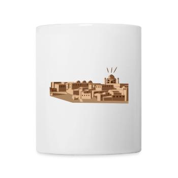 Desert city with mosque - Mug - white - Front