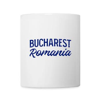 Bucarest, Roumanie, Lettrage à la main - Mug blanc - blanc - Devant