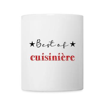 CUISINIERE. MAMAN. FÊTE DES MÈRES. BONNE FÊTE - Mug blanc - blanc - Devant