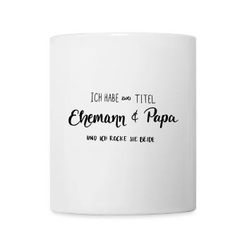 Ehemann & Papa - Tasse - Weiß - Vorne