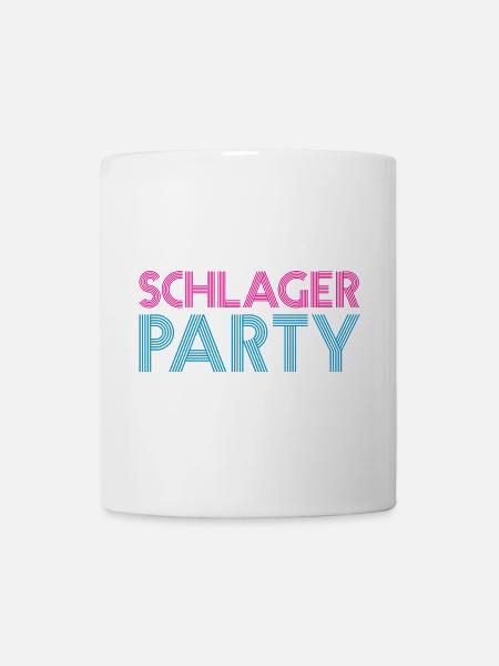 SCHLAGER PARTY Schlagermusik Schlager - Tasse - Weiß
