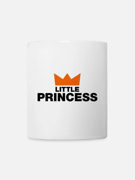 Petite princesse avec couronne - Mug blanc - blanc