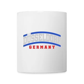 Dusseldorf City Text Font | Colors changeable - Mug - white - Front